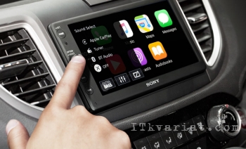 Apple CarPlay появился в новой автомобильной системе  Sony XAV-AX100