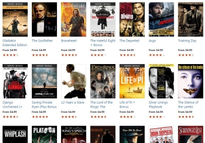 Microsoft выложила в Windows Store по минимальной цене  фильмы, завоевавшие Оскар в разные годы.