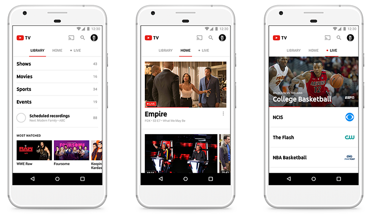 Официально: YouTube TV объединит более 40 кабельных сетей и каналов.