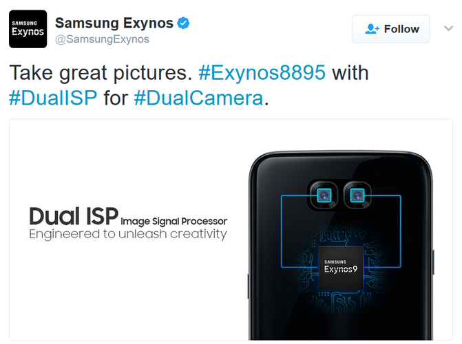 Реклама Exynos 9 анонсировала двойную камеру в новых Samsung Galaxy
