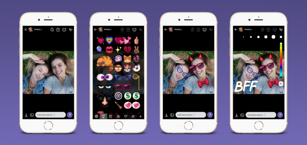 Обновление Viber теперь позволяет наклеивать наклейки на фотографии