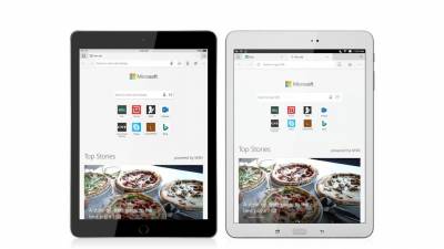 Браузер Microsoft Edge теперь доступен для iPad и Android-планшетах