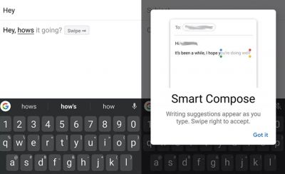 Smart Compose для Gmail теперь доступен на всех устройствах Android, а не только на Pixel 3