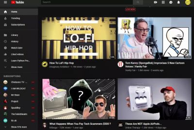 Эксперименты YouTube с новым дизайном главной страницы возмутили пользователей в Сети