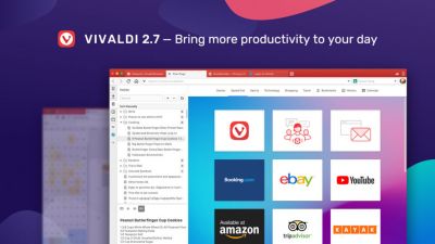 Стала доступна новая версия браузера Vivaldi 2.7 с улучшенным контролем медиаконтента и многим другим