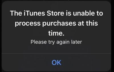 Пользователи iOS 13 и iPadOS столкнулись с сообщением об ошибке покупки в iTunes Store