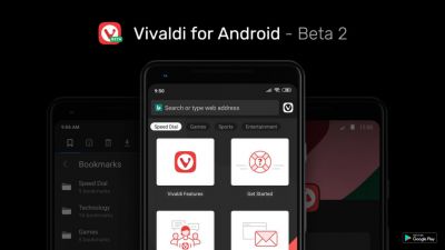 Управление на кончиках пальцев: Вышла вторая бета-версия Vivaldi для Android
