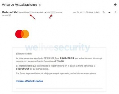 Обнаружена новая кибератака на пользователей MasterCard