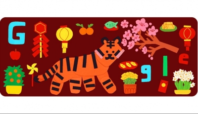 Китайский Новый 2022 год Google Doodle празднует вместе с годом Тигра