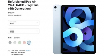 Apple начала продавать восстановленные модели iPad Air 4 2020 года выпуска