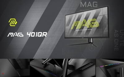 MSI представила игровой монитор для киберспорта MAG401QR с 40-дюймовым плоским экраном UWQHD