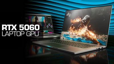 Графический процессор для ноутбуков GeForce RTX 5060 с 8 ГБ видеопамяти GDDR7 и максимальной мощностью 100 Вт выйдет уже в мае