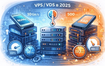 NVMe в VPS/VDS в 2025 году: почему «SSD» перестал быть гарантией скорости и что проверять у провайдера