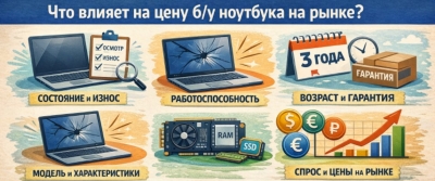 Что реально влияет на цену б/у ноутбука на рынке